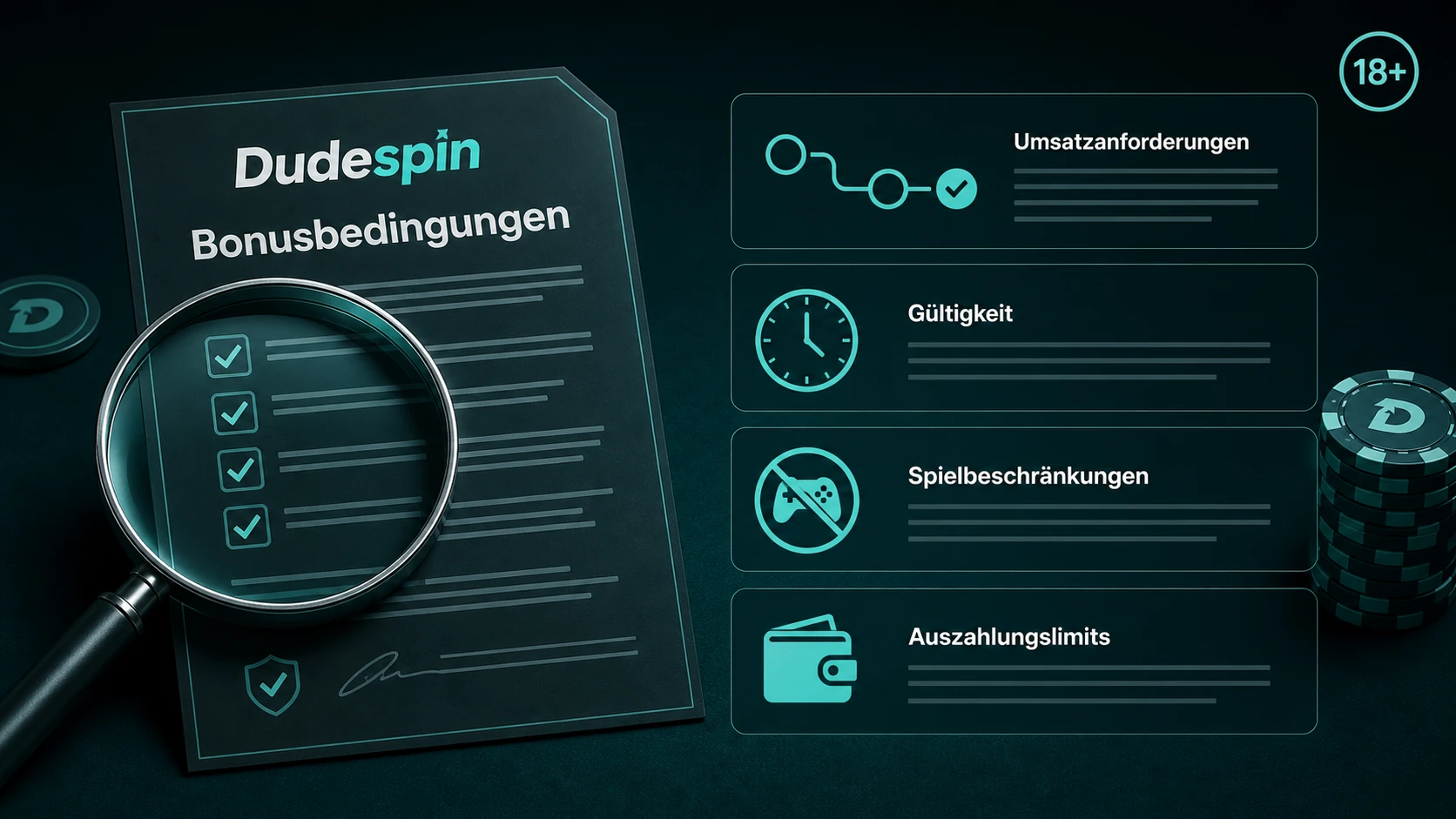 Bonusbedingungen bei Dudespin verstehen