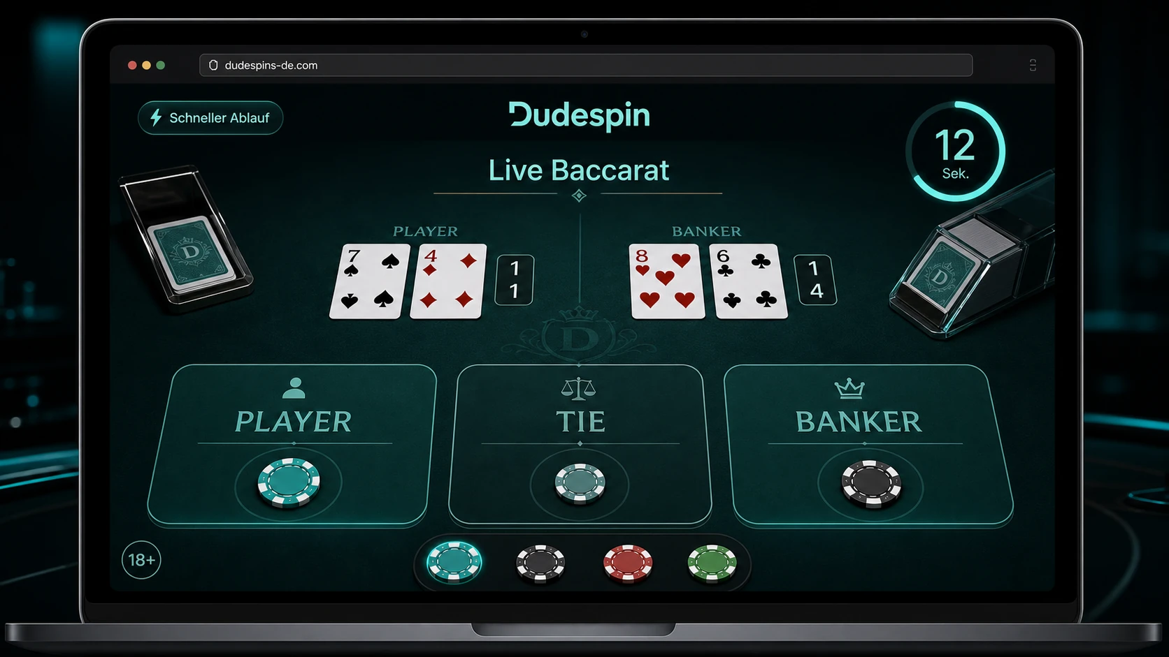 Dudespin Live Baccarat – Beliebt bei vielen internationalen Spielern