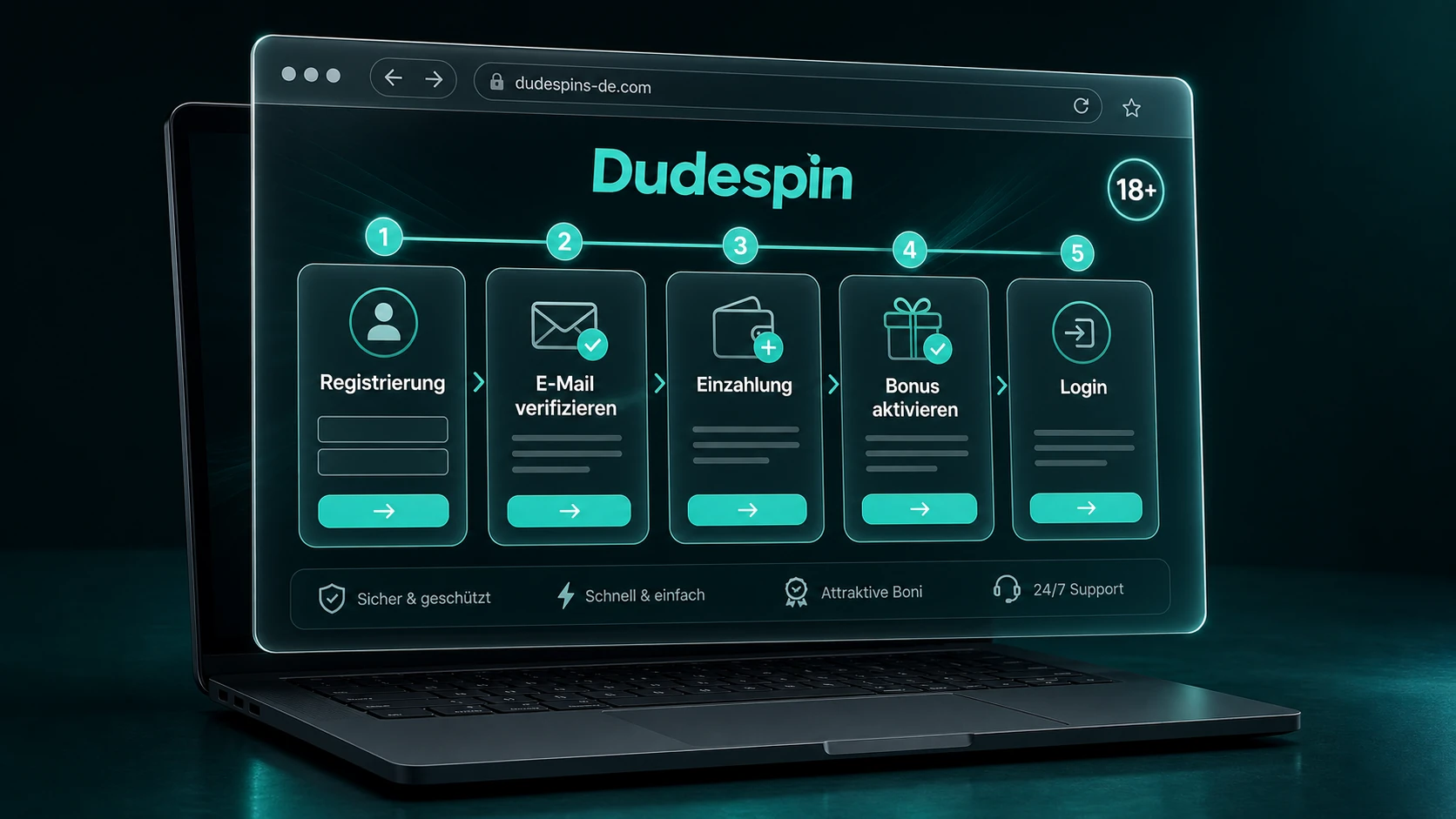 Dudespin Registrierung und Login